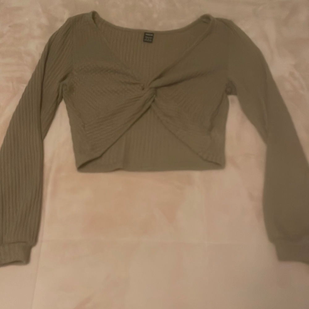 SHEIN brown crop top